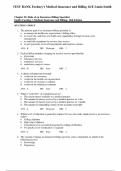 Fordneys Medical Insurance and Billing 16th Edition,  Smith - Complete Test Bank with Answers (Chapters 1–20)