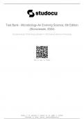 Test Bank - Microbiology-An Evolving Science&comma; 6th Edition &lpar;Slonczewski&comma; 2024&rpar; Fundamentals Of Nursing &lpar;Joseph F&period; McCloskey School of Nursing&rpar;