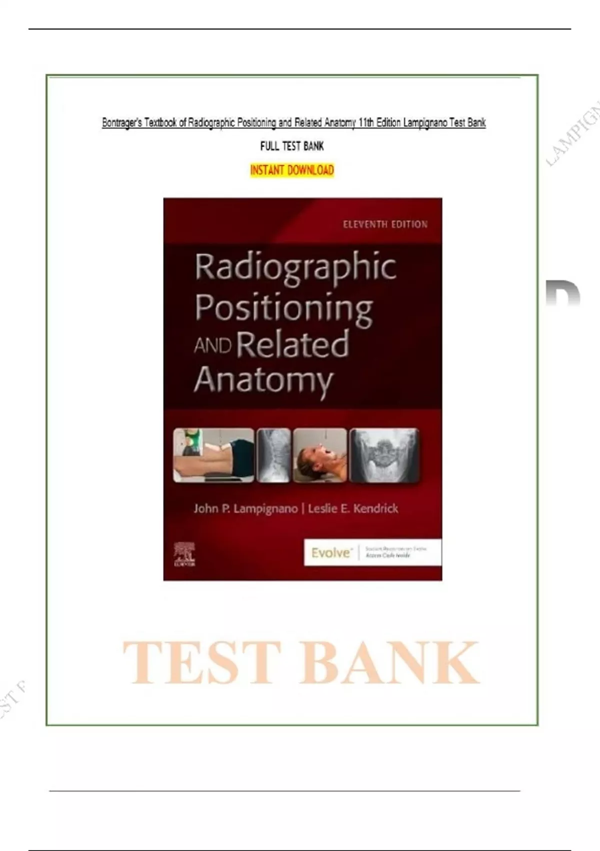 RADIOGRAPHIC POSITIONING AND RELATED ANATOMY PDF visual data 5