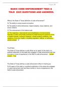 BASIC CODE ENFORCEMENT TEEX &  TDLR  2025 QUESTIONS AND ANSWERS&period; 