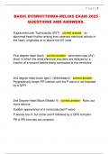 BASIC DYSRHYTHMIA-RELIAS EXAM 2025  QUESTIONS AND ANSWERS&period; 