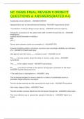 NC OEMS FINAL REVIEW CORRECT QUESTIONS & ANSWERS&lpar;RATED A&plus;&rpar;