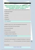 NURS 612 MARYVILLE EXAM  MC QUESTIONS WITH DETAILED VERIFIED ANSWERS &lpar;100&percnt; CORRECT ANSWERS&rpar; &sol;ALREADY GRADED A&plus;