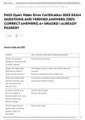 PADI Open Water Diver Certification 2025 EXAM QUESTIONS AND VERIFIED ANSWERS &lpar;100&percnt; CORRECT ANSWERS&rpar; A&plus; GRADED &vert; ALREADY PASSED&excl;&excl;