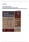 TEST BANK For Gordis Epidemiology&comma; 7th Edition By David D Celentano&semi; Moyses Szklo&comma; Verified Chapters 1 - 20&comma;&vert;&vert; Newest Update