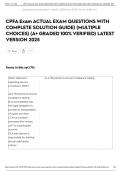 CPFA Exam ACTUAL EXAM QUESTIONS WITH COMPLETE SOLUTION GUIDE&rpar; &lpar;MULTIPLE CHOICES&rpar; &lpar;A&plus; GRADED 100&percnt; VERIFIED&rpar; LATEST VERSION 2025
