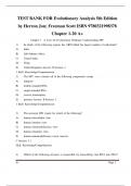 TEST BANK FOR Evolutionary Analysis 5th Edition by Herron Jon&semi; Freeman Scott ISBN 9780321998378 Chapter 1-20 A&plus;