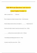 Rad 100 Exam Questions And Answers Latest Update Graded A&plus;