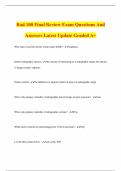 Rad 100 Final Review Exam Questions And Answers Latest Update Graded A&plus;