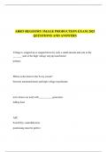 ARRT REGISTRY IMAGE PRODUCTION EXAM 2025 QUESTIONS AND ANSWERS