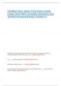 Certified Fiber Optics Final Exam Guide  Latest 2025 With Complete Questions And  Verified Answers&vert;Already Graded A&plus; 