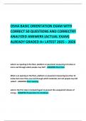  OSHA BASIC ORIENTATION EXAM WITH CORRECT 50 QUESTIONS AND CORRECTRY ANALYZED ANSWERS &lpar;ACTUAL EXAM&rpar; ALREADY GRADED A&plus; LATEST 2025 &ndash; 2026