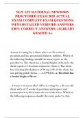 NGN ATI MATERNAL NEWBORN  PROCTORED EXAM 2025 ACTUAL  EXAM COMPLETE EXAM QUESTIONS  WITH DETAILED VERIFIED ANSWERS  &lpar;100&percnt; CORRECT ANSWERS&rpar; &sol;ALREADY  GRADED A&plus; 