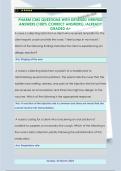 PHARM CMS QUESTIONS WITH DETAILED VERIFIED  ANSWERS &lpar;100&percnt; CORRECT ANSWERS&rpar; &sol;ALREADY  GRADED A&plus; 