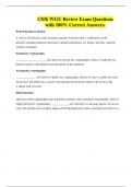 C836 WGU Review Exam Questions with 100&percnt; Correct Answers&period;