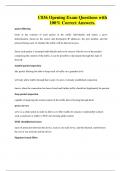 C836 Opening Exam Questions with 100&percnt; Correct Answers&period;