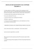 OB EXAM 2025 QUESTIONS NAD ANSWERS GRADED A&plus;