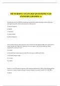 OB NURSING EXAM 2025 QUESTIONS NAD ANSWERS GRADED A&plus;