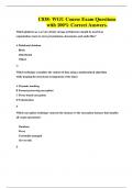C838- WGU Course Exam Questions with 100&percnt; Correct Answers&period;