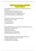 C838- Exam 3 Questions with 100&percnt; Correct Answers&period;