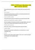 C838 -CCSP Exam 6 Questions with 100&percnt; Correct Answers&period;