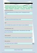 RADON MITIGATION SPECIALIST NRPP EXAM STUDY  GUIDE QUESTIONS WITH DETAILED VERIFIED ANSWERS  &lpar;100&percnt; CORRECT ANSWERS&rpar; &sol;ALREADY GRADED A&plus; 