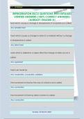 REFRIGERATION ESCO QUESTIONS WITH DETAILED  VERIFIED ANSWERS &lpar;100&percnt; CORRECT ANSWERS&rpar;  &sol;ALREADY GRADED A&plus; 