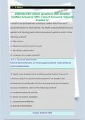 RESPIRATORY DRUGS Questions with Detailed  Verified Answers &lpar;100&percnt; Correct Answers&rpar; &sol;Already  Graded A&plus;