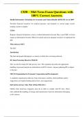 C838 &ndash; Mid-Term Exam Questions with 100&percnt; Correct Answers&period;