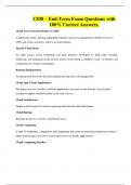 C838 &ndash; End-Term Exam Questions with 100&percnt; Correct Answers&period;