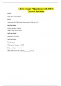 C838 - Exam 7 Questions with 100&percnt; Correct Answers&period;