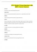 CFL Module 9 Exam Questions with 100&percnt; Correct Answers&period;