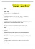 CFL Module 10 Exam Questions with 100&percnt; Correct Answers&period;