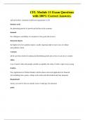 CFL Module 11 Exam Questions with 100&percnt; Correct Answers&period;