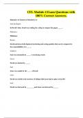 CFL Module 4 Exam Questions with 100&percnt; Correct Answers&period;