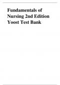 Fundamentals of Nursing 2nd Edition Yoost Test Bank