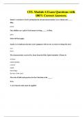 CFL Module 6 Exam Questions with 100&percnt; Correct Answers&period;