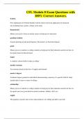 CFL Module 8 Exam Questions with 100&percnt; Correct Answers&period;