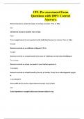 CFL Pre assessment Exam Questions with 100&percnt; Correct Answers&period;