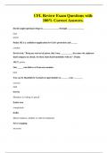 CFL Review Exam Questions with 100&percnt; Correct Answers&period;