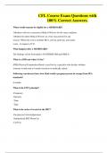 CFL Course Exam Questions with 100&percnt; Correct Answers&period;
