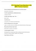 CFL Opening Exam Questions with 100&percnt; Correct Answers&period;