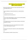 CFL Midterm Exam Questions with 100&percnt; Correct Answers&period;