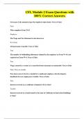 CFL Module 2 Exam Questions with 100&percnt; Correct Answers&period;
