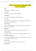 D072 Vocab Exam 13 Questions With Correct Answers&excl;&excl;
