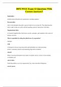 D072 WGU Exam 12 Questions With Correct Answers&excl;&excl;