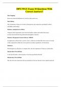 D072 WGU Exam 10 Questions With Correct Answers&excl;&excl;