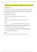 D072 Exam 2 Questions With Correct Answers&excl;&excl;