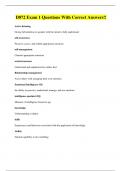 D072 Exam 1 Questions With Correct Answers&excl;&excl;