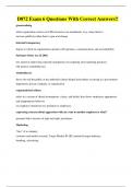 D072 Exam 6 Questions With Correct Answers&excl;&excl;